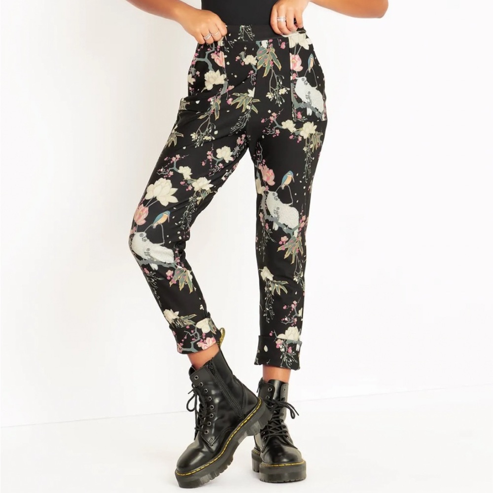 Blackmilk Koson Cuckatoos Cuffed Pants